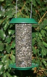 Audubon/Woodlink Green Metal Mini Magnum Sunflower Seed Bird Feeder