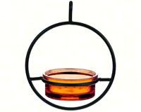 Couronne Co. Sphere Hanger Mealworm Feeder (Glass Color: Orange)