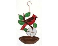 Gift Essentials Stained Glass Decorative Bird Feeder (Style: Stained Glass Cardinal)