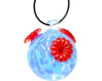 Gift Essentials Glass Ball Hummingbird Feeder (Glass Color: Shades of Blue)