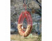 Songbird Essentials Whole Peanut Wreath Ring (Color: Red)